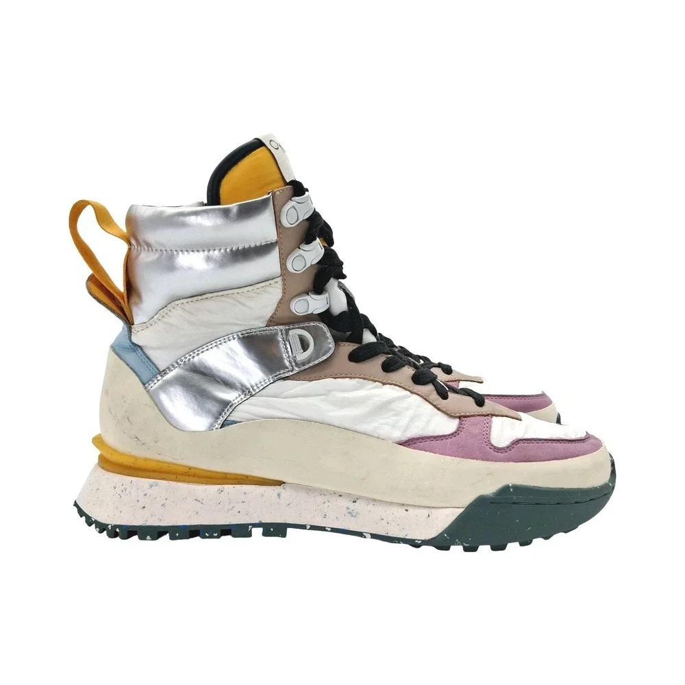 Oncept Rooftop Boots Womens Size 10 White Multi High Top Platform Shoes